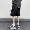 High Street Cargo Shorts For Men Summer Fashion Y2K Retro Pockets Short Pnats Baggy Casual Hip Hop Bermuda Masculina 240311