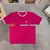 Diseñador de cuello redondo, prendas de punto de verano, camisetas de punto transpirables informales, Tops de punto para mujer, suéter bordado elegante