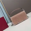 Shop Design Handbag Wholesale Retail Diamond Set Mini Sliding Chain Handbag Brass Buckle Light Luxury Shoulder Bag Tidy