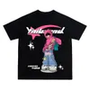 Y2K Top Hip Hop Lettera stampata T Shirt Cartoon stampato Top oversize Harajuku Moda Casual All Match Top allentato Streetwear 240313