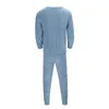 Mannen Nachtkleding Mannen Flanellen Pyjama Set Winter Warme Losse Homewear Kleding Past Lange Mouw Nachtjapon Pijama Hombre