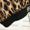 Sexy Leopard Camis Shorts Female Sport Tracksuits Elastic Plus Size Vests Pants Classic Letters Embroidery Camis Shorts Set