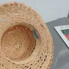 Designer Wide Brim Straw Hat Bucket Hats For Women mode monterade raffia gräs mössa mens triangel kepsar strand hinkar hatt p sunhat cyg24031502-6