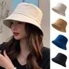 Baretten Zomer Opvouwbare Unisex Casual Emmer Hoeden Dames Mode Outdoor Zonnebrandcrème Hoed Effen Kleur Vissen Jacht Cap Mannen Strand Caps