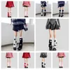 Chaussettes Harajuku Jk décontractées en Nylon Y2k pour femmes, couvre-pieds imprimés, protections de Ballet tricotées