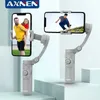 Stabilisatorer Axnen HQ3 3-Axis fällbar smartphone handhållen Gimbal mobiltelefonvideo Record Vlog Stabilizer för iPhone 13 Samsung Q240319
