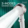 Banyo Duş Başlıkları Arter 3 Mod Ayarlanabilir Duş Başlığı Yüksek Basınçlı Sulama Tek anahtarlı su tasarrufu sağlayabilir duş başlığı banyo aksesuarları y240319
