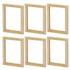Frames 6 Pcs DIY Plain Blank Po Frame Wooden Picture For Crafts Model Miniature House Kit Micro Scene