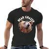 Polos masculinos Bear Grazer Camiseta de secagem rápida Roupas estéticas Camisetas grandes e altas para homens