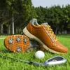 Scarpe da golf da uomo HBP non nuove di zecca, scarpe da golf da uomo in pelle impermeabile di fascia alta