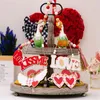 Party Decoration 2Sets Wooden Valentine's Day Hanging Ornaments Natural And Decorations Ppendants For Love Celebration