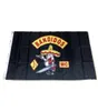 Bandidos mc 3x5ft Vlaggen 100D Polyester Banners Binnen Buiten Levendige Kleuren Hoge Kwaliteit Met Twee Messing Ringetjes6060614