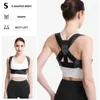 Shapers pour femmes Ceinture de correction du dos Posture Correction de la colonne vertébrale noire Bretelles d'épaule pour le soulagement de la douleur supérieure