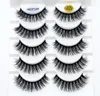 2019 NEW 5 pairs 100 Real Mink Eyelashes 3D Natural False Eyelashes Mink Lashes Soft Eyelash Extension Makeup Kit Cilios 1023624215