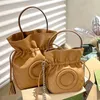 Saco de balde mulheres luxo alça superior circular intertravamento g bolsas de couro de alta qualidade designer de luxo moda um ombro crossbody bolsas