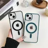 Macarone Matte Cases Magsafe Soft TPU Hard Clear PC Phone Case Cover For iPhone 15 14 13 11 Pro Max X XS XR Plus