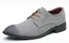 Schuhe männliche Kleiderschuhe speicherte Zehengeschäft formelle Männer Büro Schuhe Wildleder Leder Retro geschnitzt Oxford große Größe 559 Herren Zapatos Hombre