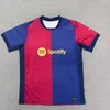 Barcelona Robert Lewandowski 24 25 Camisa de futebol Sergi Roberto João Cancelo Frenkie de Jong Pedri Vitor Roque Jules Kounde Kid Kit Home Away