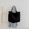 TOTEESシンプルなキャンバスハンドバッグ通勤マルチポケットショルダーバッグ印刷スタイルの女性のためのハンドバッグ