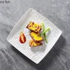 Piatti Tinta unita Texture Piatto da pranzo in ceramica Sushi Dessert Dim Sum Ristorante Cucina molecolare Stoviglie creative