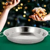 Double Boilers 2 Pcs Plate Cake Steamed Food Tray Kitchen Dish Noodles Ring Steaming Stainless Steel Cold Rings