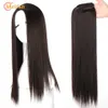 Synthetic Wigs Synthetic Wigs MEIFAN Long Synthetic Clip on Hair Topper Add Volume Invisible Closure Hairpiece With Bangs for Covering White Hair 240328 240327