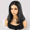 Synthetic Wigs Glueless Straight Short Bob Wig Transparent 13X4 Lace Front Human Hair Wigs PrePlucked Natural Hair Remy Brazilian Wig On Sale 240328 240327