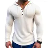 Felpe con cappuccio da uomo Felpa primaverile da uomo Top tinta unita Slim Fit manica lunga traspirante Camicia pullover casual con cappuccio TopM Ens Tuta fitness