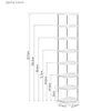 Storage Holders Racks Simple multilayer shoe organizer 8layer vertical storage rack with narrow shelves used for small space entrance corner clothing cabinet door