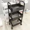 Estante con ruedas para almacenamiento de cocina, suelo, baño, aperitivos móviles, estante de libros multicapa para dormitorio de bebé