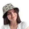 Berets Sculls Watercolor Terror Skull Bucket Hat For Women Men Students Foldable Bob Fishing Hats Panama Cap Autumn