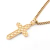 Jesus Piece Pendant Moissanite Cross For Making 14K Gold Filled Pendants Hiphop Men Jewelry