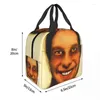 Opbergzakken Aphex Twin Thermisch Geïsoleerde Tas Vrouwen Draagbare Lunchcontainer Box Voor Werk School Reizen Multifunctionele Voedsel Tote