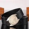 Belt Fashion Luxury Plaid Presbyopia Striped Leather Men and Women's Belt 3,8 cm Wide No Box