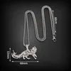 Fashion Design Pendant Necklaces Hot Selling Stainless Steel Cross Chain Hip-hop Animal Pendant with Personalized and Domineering Cat Necklace