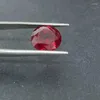 Diamants en vrac certificat GRC rubis cultivé en laboratoire 7MM pierres précieuses rouges synthétiques rondes de taille brillante