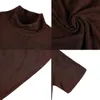 Herren-T-Shirts, kurzärmeliges Herren-T-Shirt mit halbem Stehkragen, ultradünnes Unterhemd, Vintage-bedrucktes elastisches Oberteil, 2024, hochwertig, 4XL-M J240319