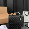 Rugzak 22k Tas Schouder Lakleer Postbode Tassen Mode Klassieke Handtas Cc Toast Caviar Designer Zwart Roze Wit Luxe Handtassen