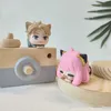 Anime Manga Twilight Anya Figurine Yorka Ear Family Cat Lying Outside Doll Model Garage Set Anime Toys PVC Collectors Objekt för skrivbord 240319