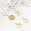 Charms 1 PCs Copper Galaxy Sun Moon Snake Shell Gold Color Pendants For DIY Making Necklace Bracelets Jewelry Findings