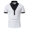 Designer Estate Nuova dimensione europea Moda uomo Falso in due pezzi Polo casual Camicia a maniche corte {categoria}