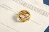 Jewelery Designer Love Ring Double Circle Brand for Womens Wedding Engagement Gift Multi Size with Box Original Quality