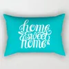 Pillow Nordic Cyan Sweet Home Pillowcase Decoration Living Room Sofa Cover 30 50 Car Waist 40 60