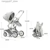 Barnvagnar# lätt äggskal baby barnvagn resande stuga baby barnbarn kinderwagen baby vagn bil hög vy fyra hjul vagn l240319