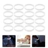 Party Decoration Toddmomy Mens Armband Glow Silicone Armbands 100st the Dark Wristband Blomma vuxna tonåringar som kör tillbehör