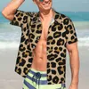 Men's Casual Shirts Classic Cheetah Print Hawaiian Shirt Men Beach Spotted Leopard Short Sleeve Harajuku Graphic Cool Oversize Blouses