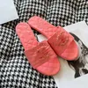 Mulheres verão chinelo slides senhoras chinelos marca designer sandálias de salto plano moda versátil couro casual conforto flip flop tamanho 3.7 06