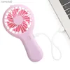 Electric Fans New Fan Handheld USB Rechargeable Ultra-Quiet Portable Student Office Mini Fan Cool Air Wind Power Outdoor Travel Cooling FansC24319