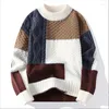 Männer Pullover Männer Lose Beiläufige Strickwaren Winter Fleece Warme Pullover Gute Qualität Männliche Outwear Für 4XL Kleidung