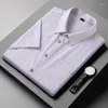 Mäns casual skjortor 7xl 6xl 5xl 2024 Summer Business Shirt Men High End Ice Silk Breattable Mens with Pocket Loose Camisa Hombre